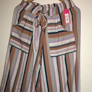 Xhilaration boho paper bag multi colored pants